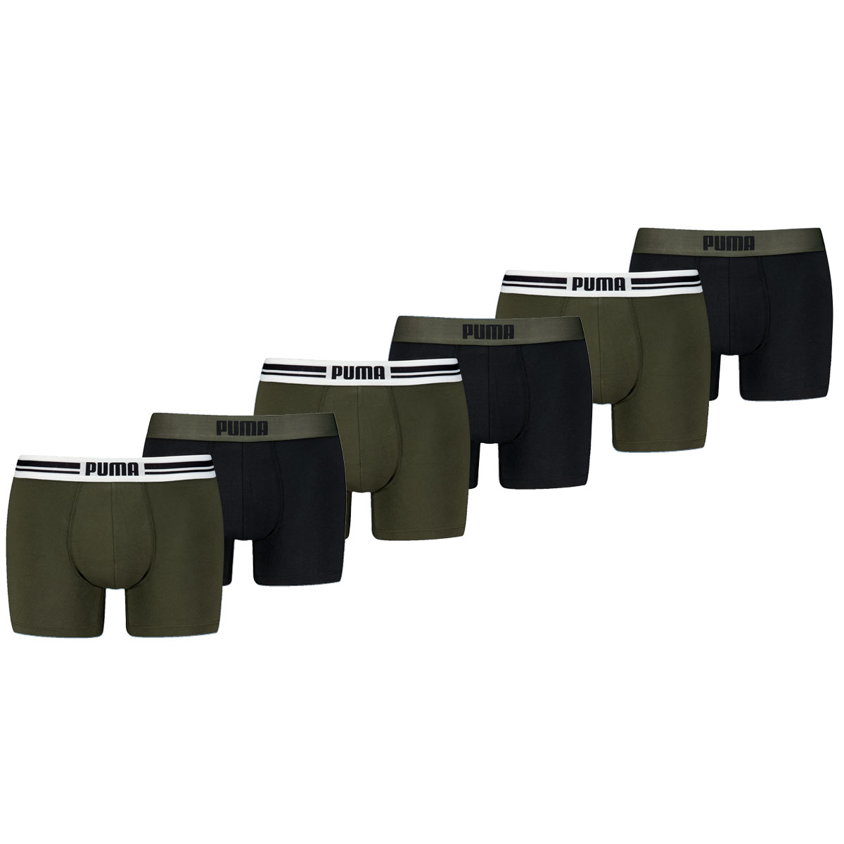 Puma Boxershorts Everyday Placed Logo 6-pack Forest Night-L