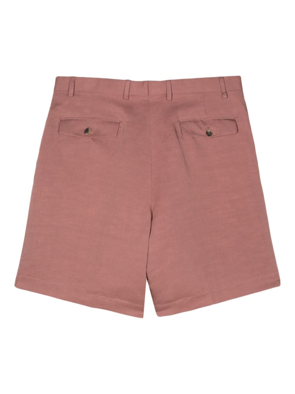 Lardini Bermuda shorts met slub textuur - Roze