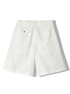 Comme Des Garçons Shirt pleat-detail wide-leg shorts - Wit