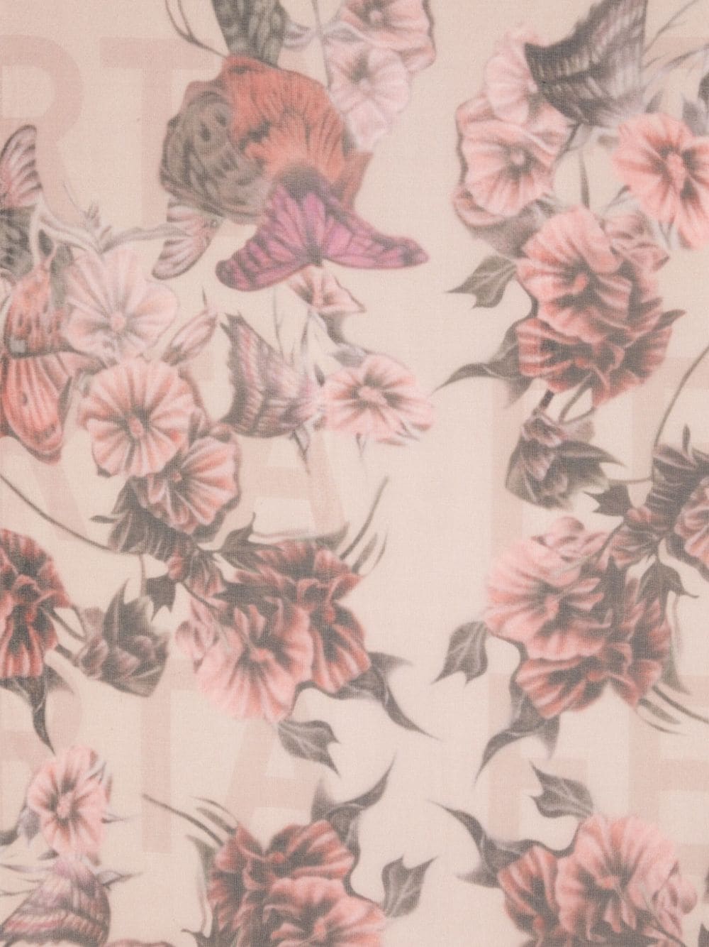 Alberta Ferretti Sjaal met bloemenprint - Roze