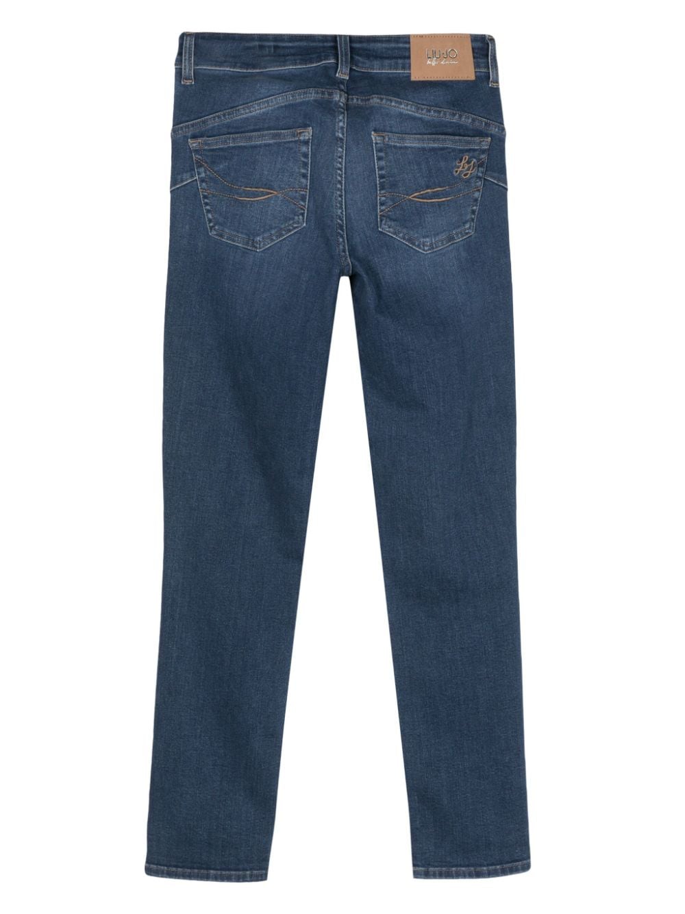 LIU JO low-rise cropped skinny jeans - Blauw