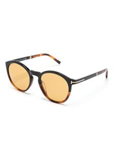 TOM FORD Eyewear Elton zonnebril met rond montuur - Bruin