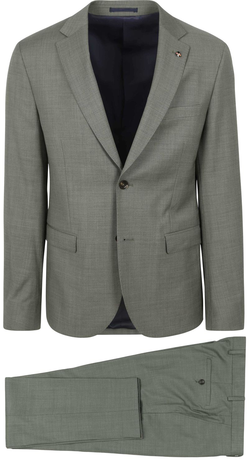 Suitable Strato Toulon Suit Wool Grün