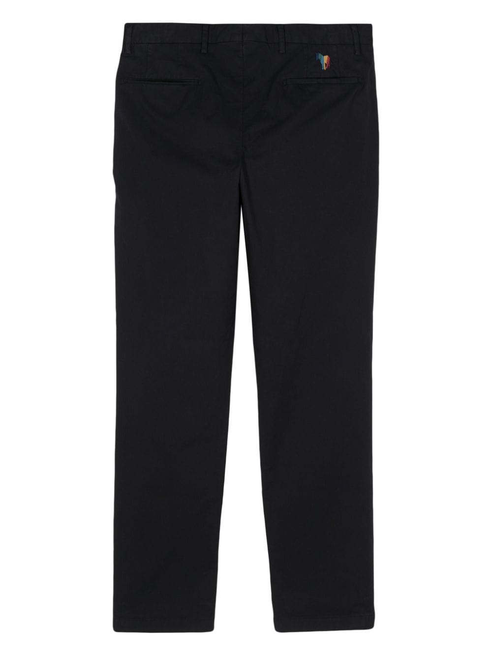 PS Paul Smith logo-embroidered straight-leg trousers - Blauw
