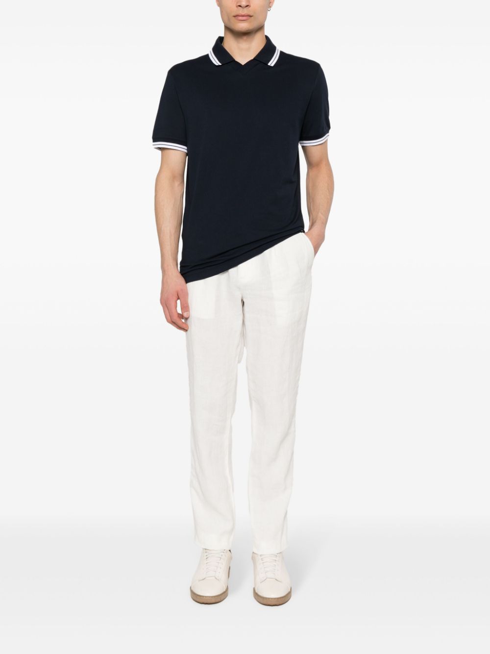 Boggi Milano Pantalon met toelopende pijpen - Wit