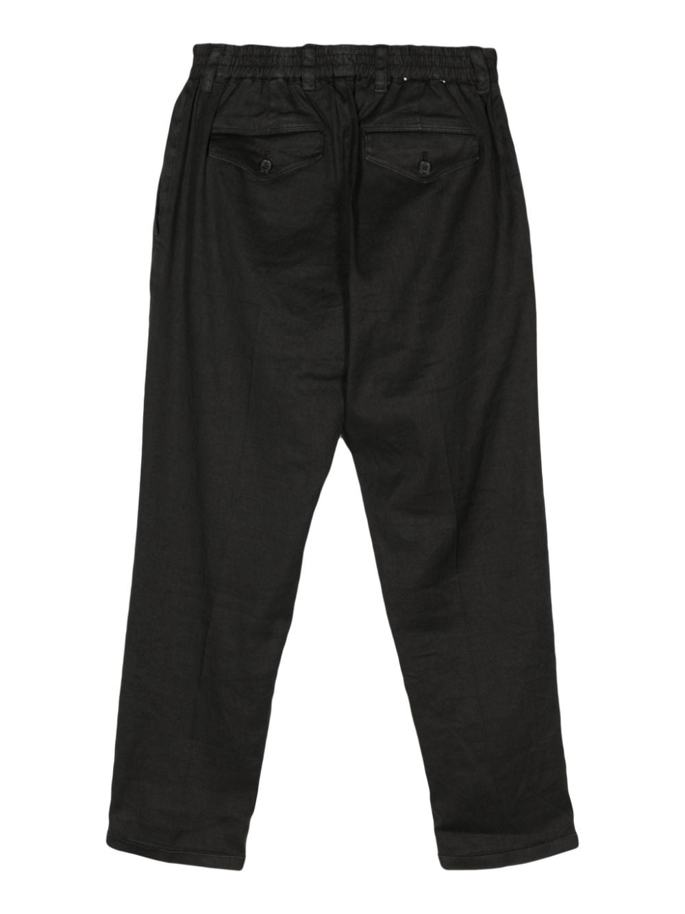 PT Torino mid-rise tapered trousers - Zwart