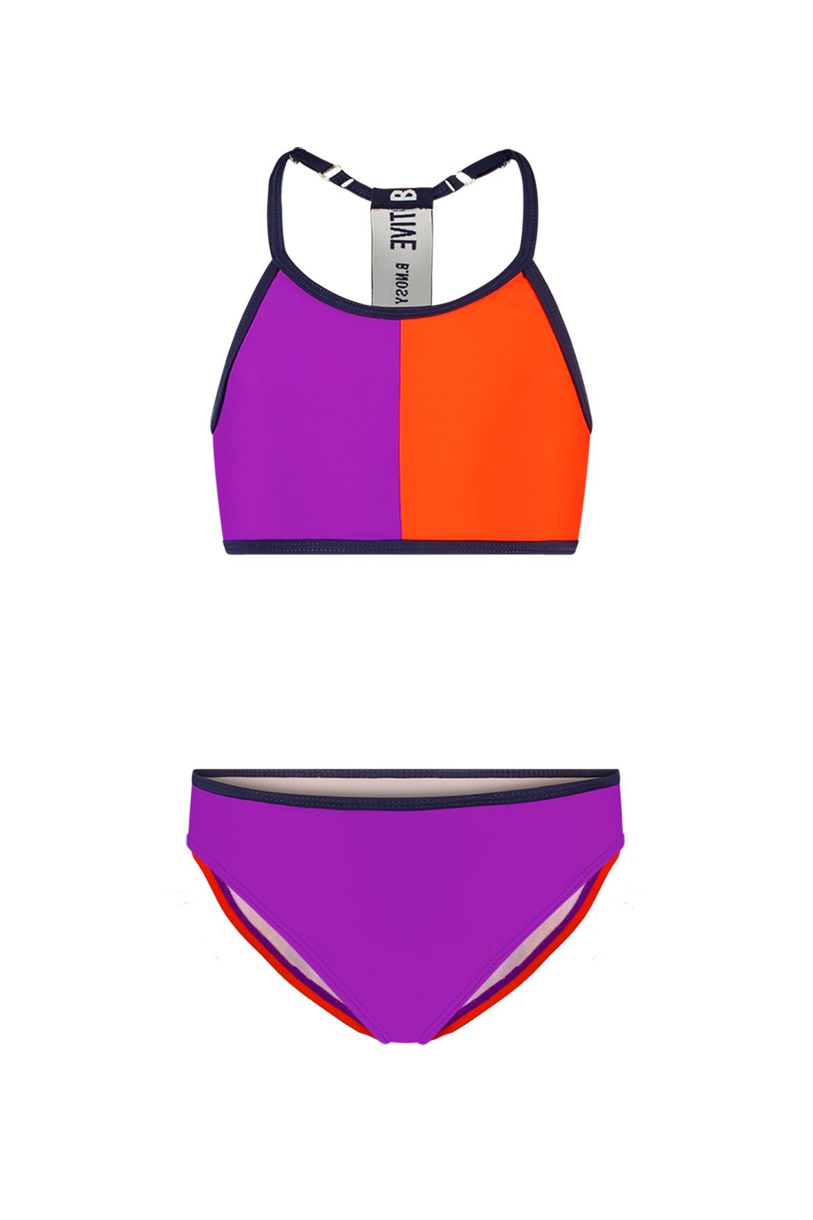 B.Nosy Meisjes bikini sportief AOP - Electric grape