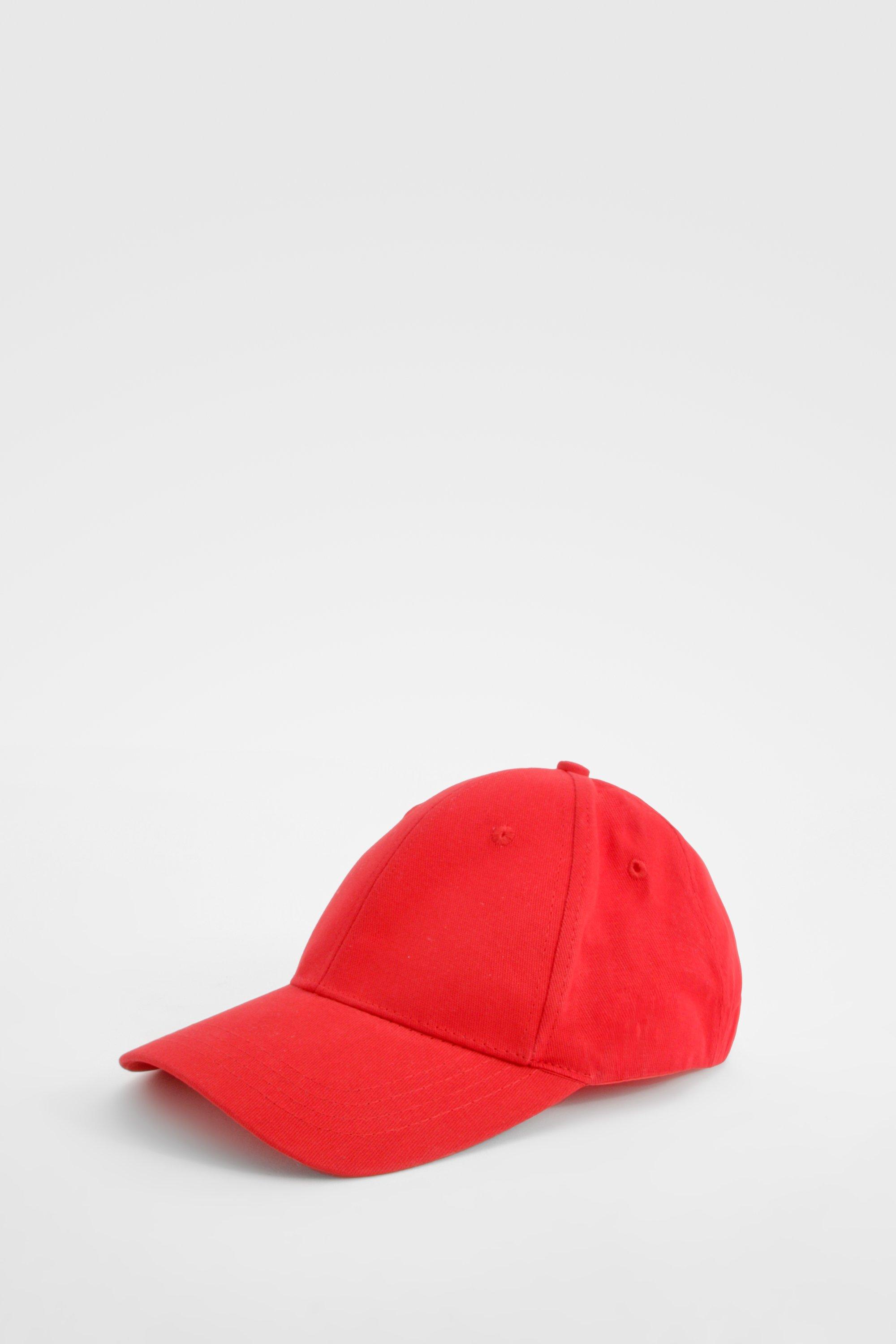 Boohoo Red Baseball Cap, Red