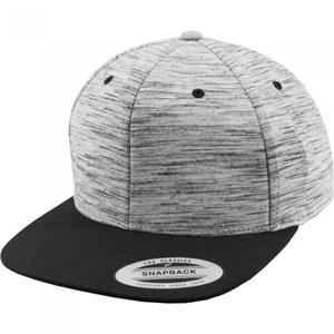 Flexfit by Yupoong unisex strepen gemêleerde kroon snapback pet