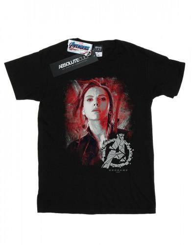 Marvel Boys Avengers Endgame Black Widow geborsteld T-shirt