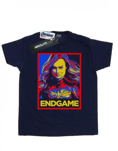 Marvel Boys Avengers Endgame Kapitein  Poster T-shirt