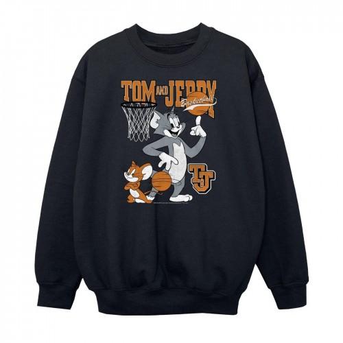 Tom And Jerry Tom en Jerry jongens draaiend basketbalsweatshirt