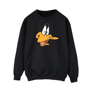 Looney Tunes Heren Daffy Duck Face katoenen sweatshirt