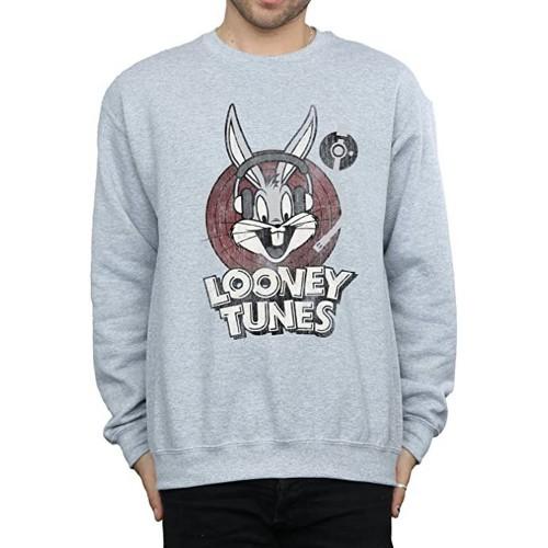 Looney Tunes Heren Bugs Bunny Circle-logo sweatshirt