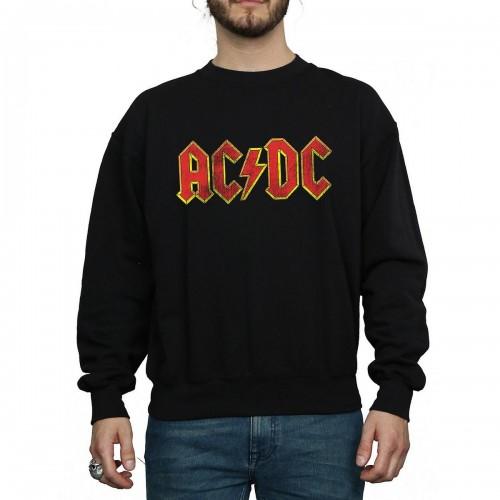 AC/DC katoenen sweatshirt met verweerd logo voor heren