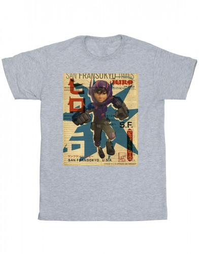Disney Boys Big Hero 6 Baymax Hiro krant T-shirt