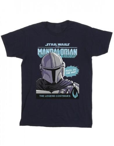 Pertemba FR - Apparel Star Wars de Mandalorian Boys Mando Comic Cover T-shirt