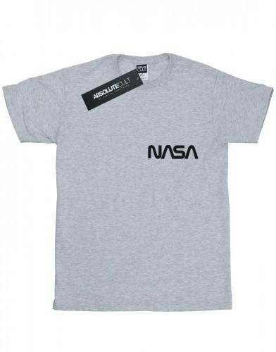 NASA jongens modern logo borst T-shirt