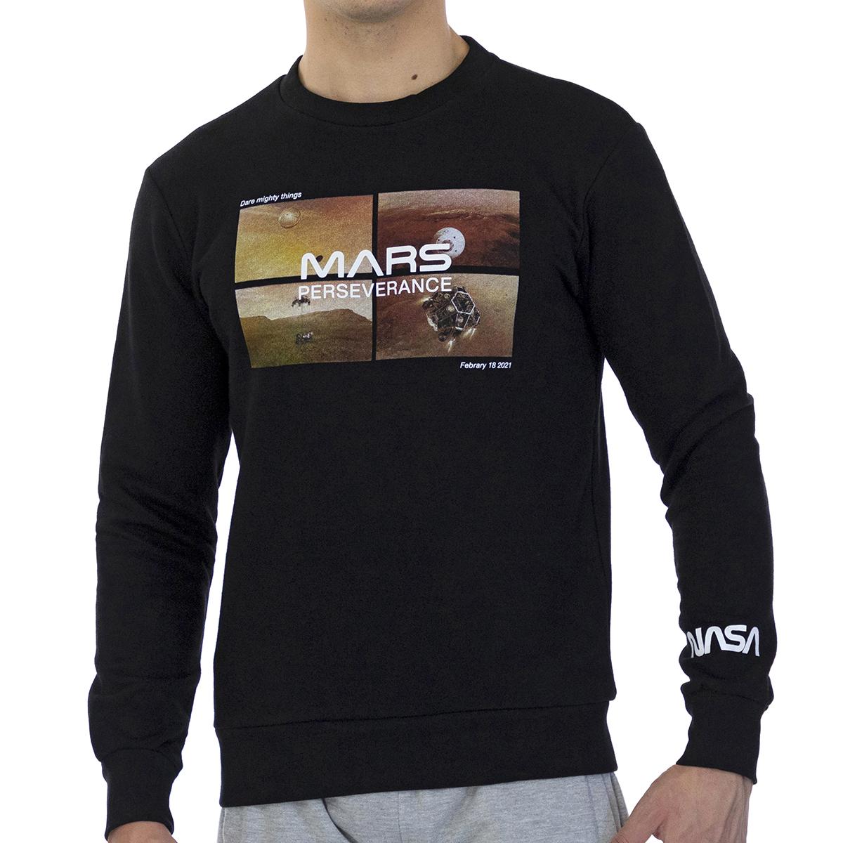 NASA Sudadera Básica manga larga y cuello redondo MARS09S hombre