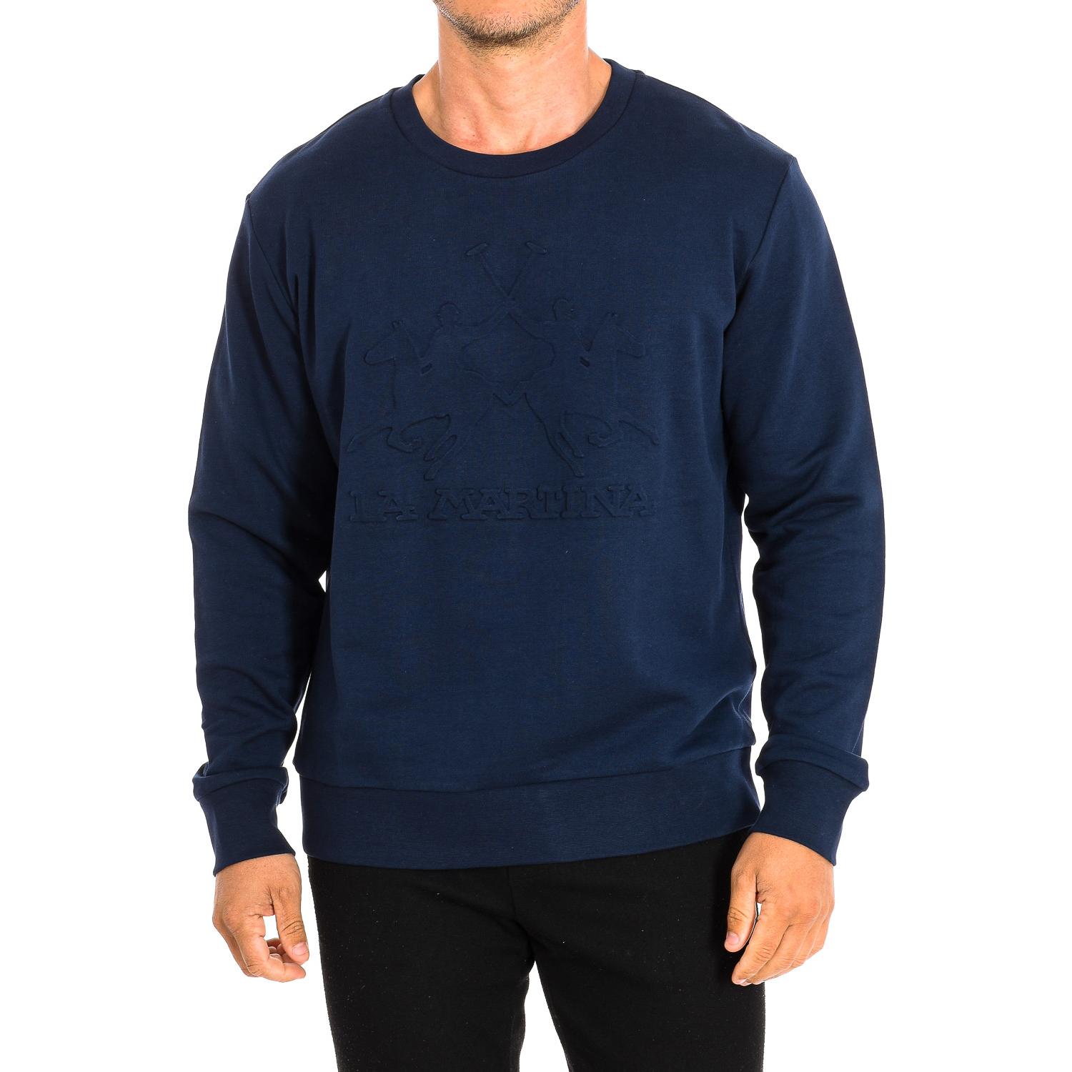LA MARTINA Sweatshirt met lange mouwen en ronde hals TMF003-FP221 man