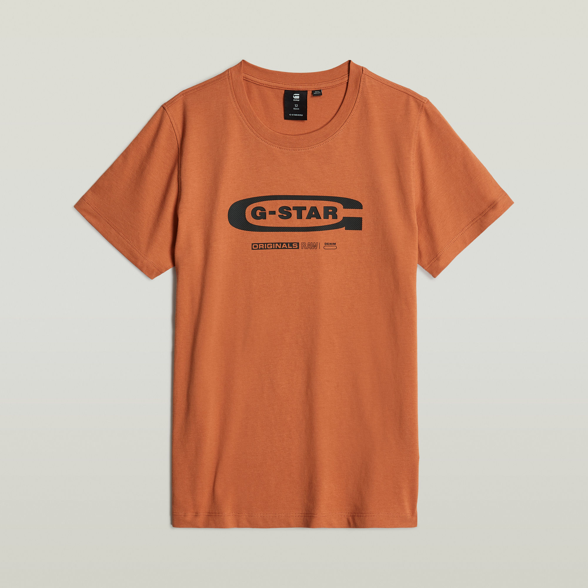 G-Star RAW Kids T-Shirt Regular - Bruin - jongens