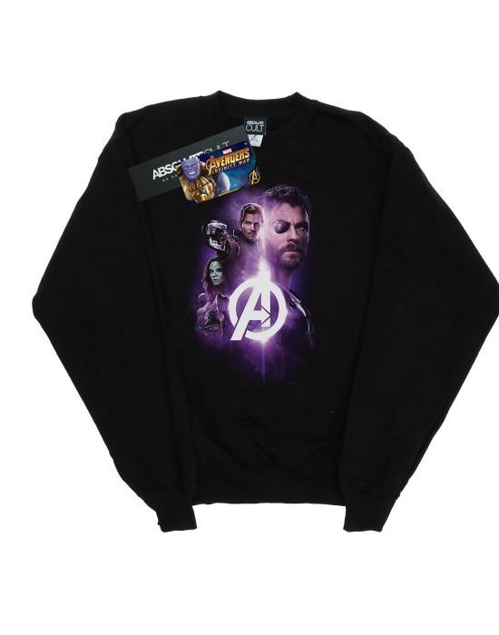 Marvel Heren Avengers Infinity War Thor Guardians Team Up katoenen sweatshirt