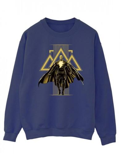 DC Comics Heren zwart Adam Rising katoenen sweatshirt met gouden symbolen