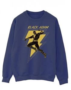 DC Comics Heren zwart Adam Golden Bolt katoenen sweatshirt met borst
