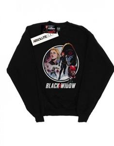 Marvel Mens Black Widow Movie Vintage cirkel katoenen sweatshirt