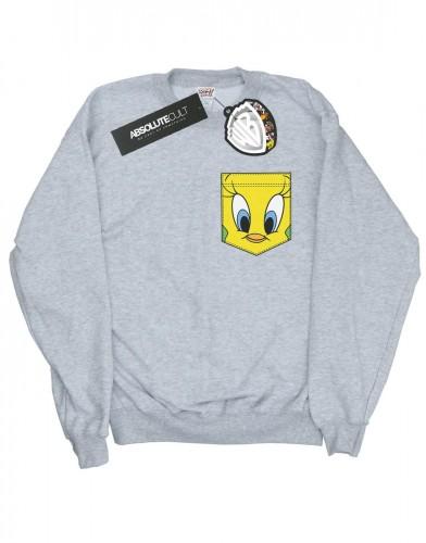 Looney Tunes Boys Tweety Pie Face Sweatshirt met nepzak