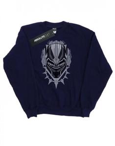 Marvel heren sweatshirt met zwarte panterkop en katoen