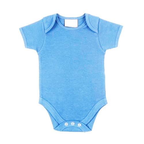 Larkwood baby unisex bodysuit met korte mouwen en envelophalsopening