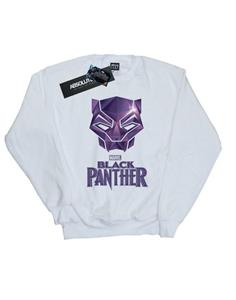 Marvel katoenen sweatshirt met Black Panther-maskerlogo voor heren