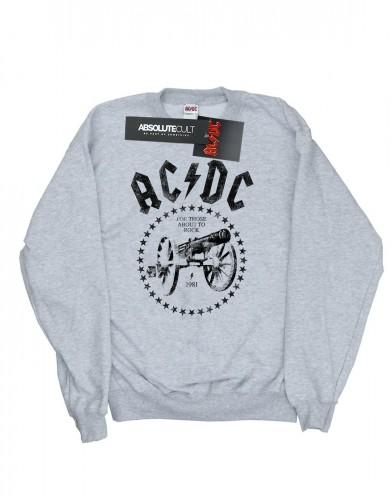 AC/DC Heren We Salute You Cannon katoenen sweatshirt