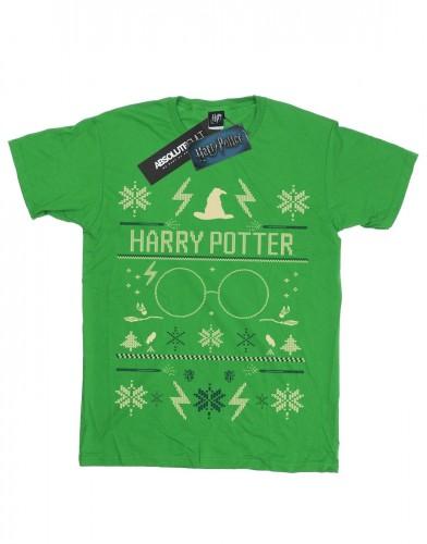 Harry Potter jongens kerstpatroon T-shirt