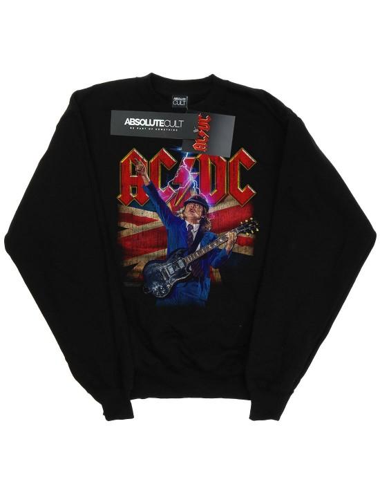 AC/DC Heren Angus Union Flag Lightning katoenen sweatshirt