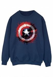 Marvel Heren Avengers Captain America Art Shield katoenen sweatshirt