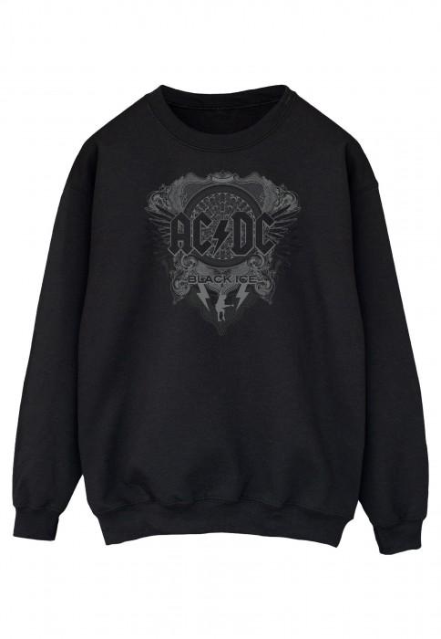AC/DC Heren sweatshirt van zwart ijskatoen