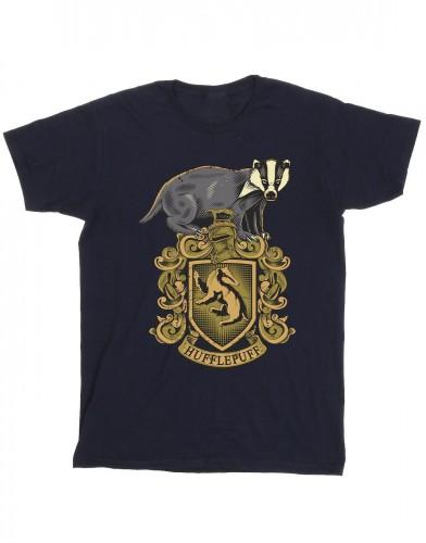 Harry Potter jongens Huffelpuf Sketch Crest T-shirt
