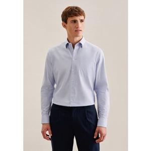 seidensticker Twill Business Hemd in Regular mit Covered-Button-Down-Kragen Druck