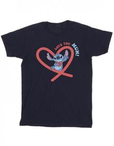 Disney jongens Lilo & Stitch Love You Mom T-shirt