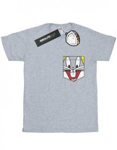 Looney Tunes jongens Bugs Bunny Face T-shirt met nepzak