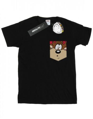 Looney Tunes Boys Tasmanian Devil Face T-shirt met nepzak
