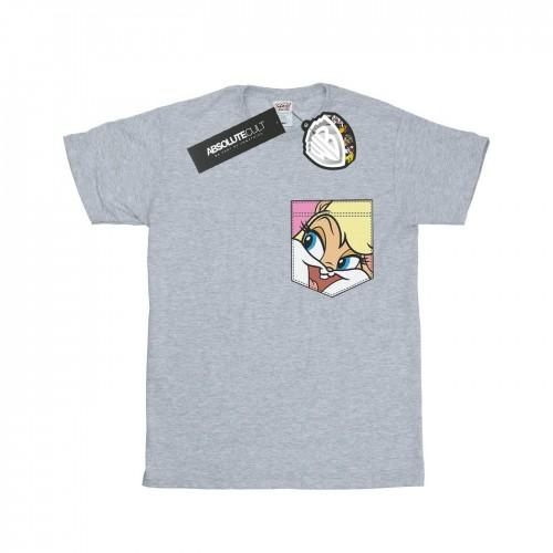 Looney Tunes jongens Lola Bunny Face T-shirt met nepzak