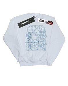 Star Wars meisjes geschetst schets sweatshirt