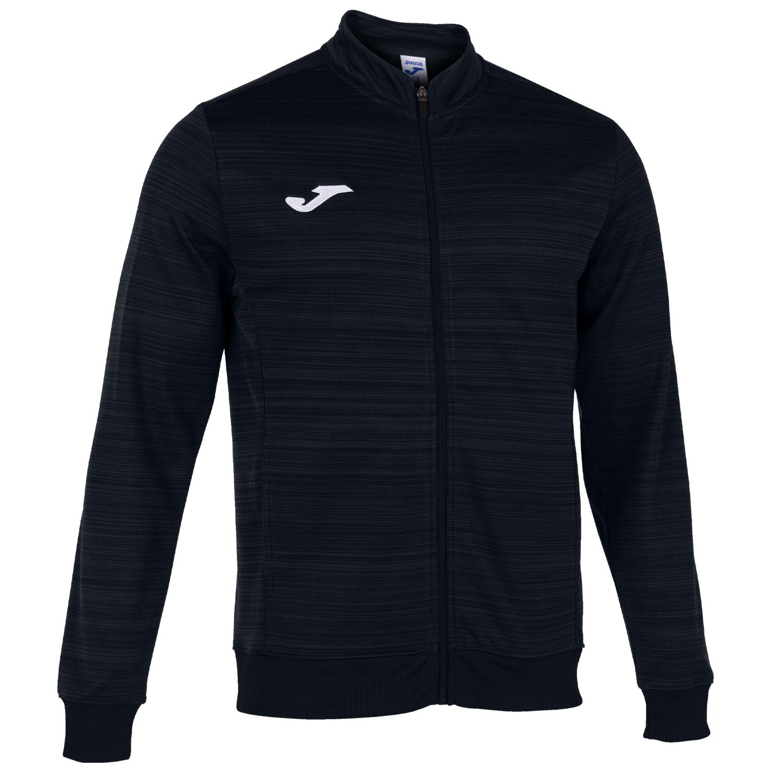 Joma Grafity III sweatshirt met volledige ritssluiting, zwart sweatshirt voor heren