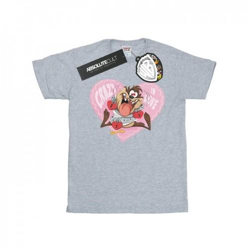 Looney Tunes Boys Taz Valentijnsdag Crazy In Love T-shirt