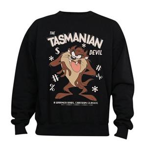 Looney Tunes Heren Tasmaanse Duivel Vintage Katoenen Sweatshirt