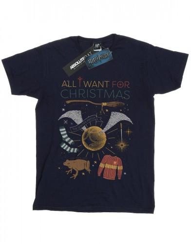 Harry Potter Girls All I Want For Christmas katoenen T-shirt