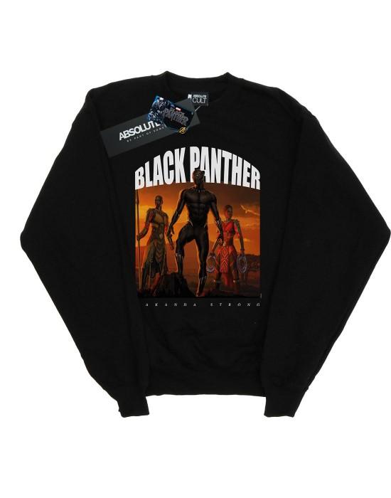 Marvel Heren Black Panther Wakanda sterk katoenen sweatshirt